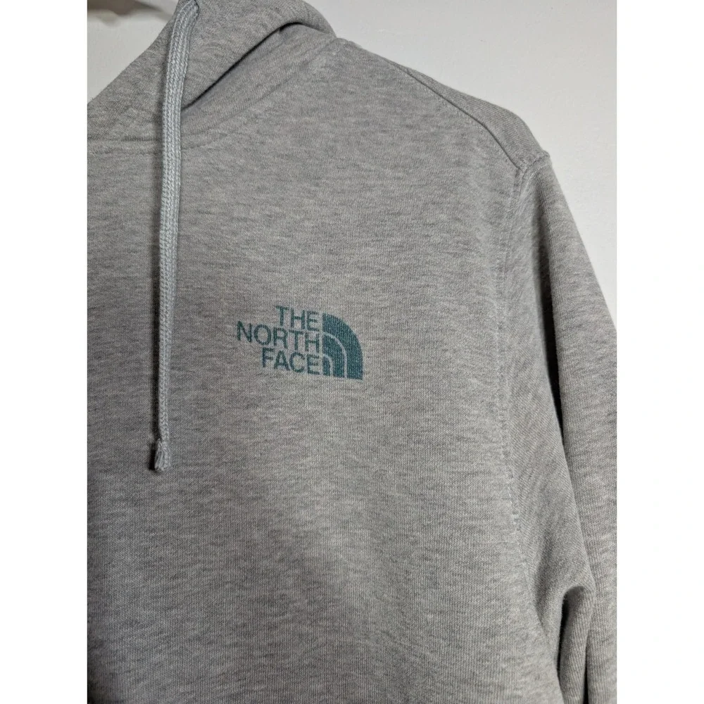 Men's North Face‎ Gray Pullover Size L Graphic Hoodie Never Stop Exploring